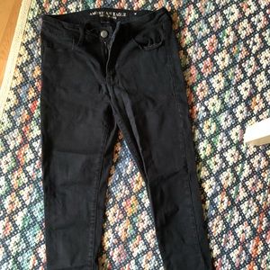 American Eagle Black Skinny Jeans Sz 12 R